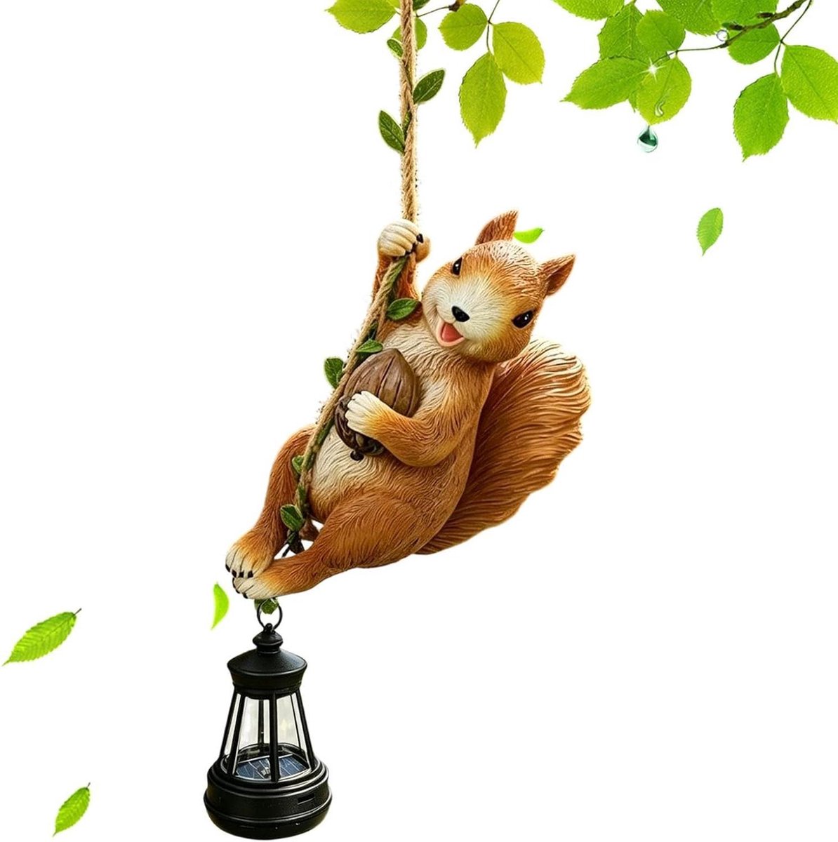 Dierenkroonluchter - Tuindecoratie Licht - Buitenverlichting - Dierenvorm Ontwerp - 20 x 165 x 11 cm - Eekhoorn