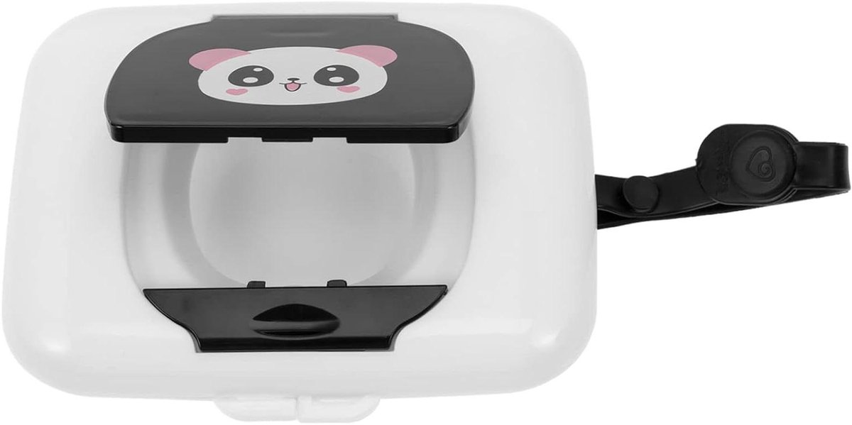 Wipes Dispenser - Vochtig Doekjes Houder - Onderweg Gebruiken - Voorkomt Uitdroging - 16 x 12 x 1.5 cm - Wit