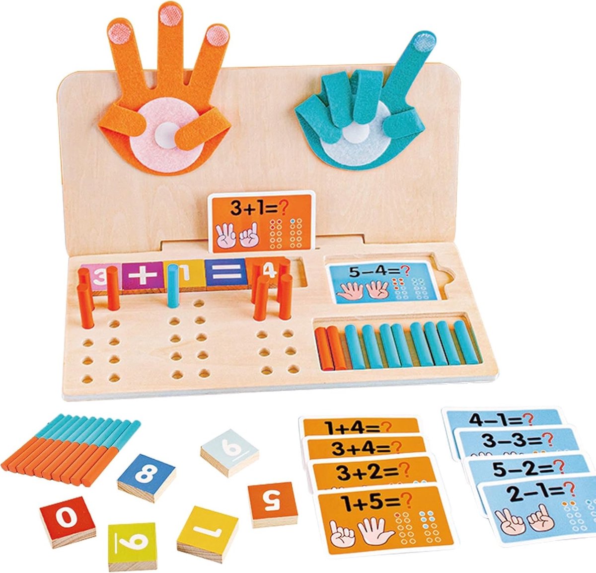 Speelgoed 3 4 5 6, Spellen 3 Jaar, Educatief Speelgoed 5 Jaar, Leren Wiskunde, Houten, Motorisch, Geschenk 3–6 Kinderen Jongen Meisje