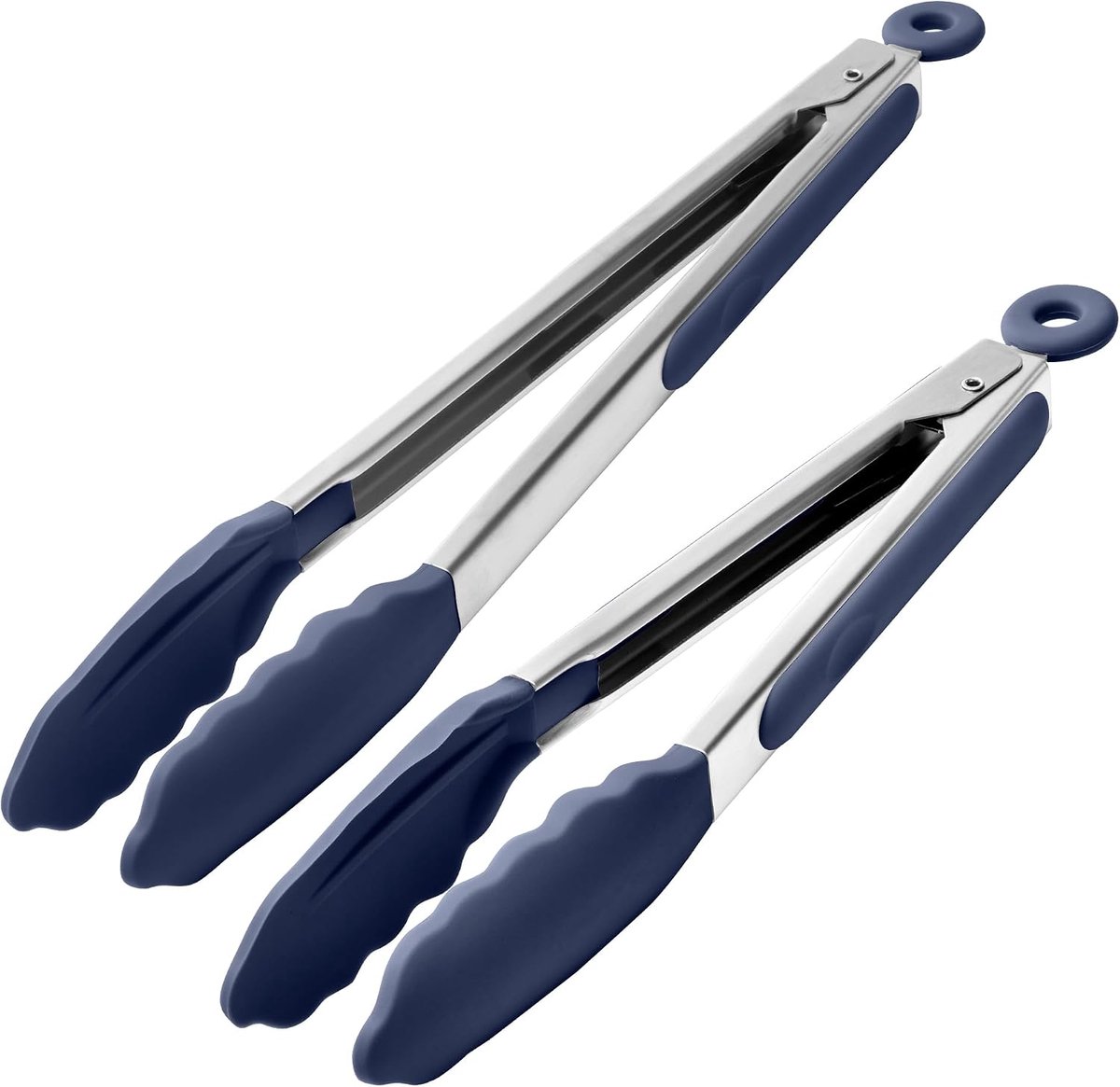 siliconen kooktang, hittebestendig 315℃, 23+30cm, Marineblauw