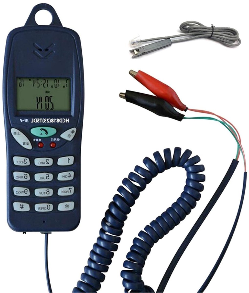 Telefoon Lijn Tester - Netwerk Kabel Detector - Fouten Opsporen - Schokbestendige Behuizing - 125 x 50 x 25 mm