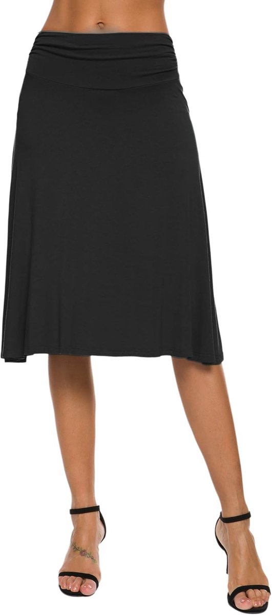 Rokken Fold-Over Taille Flared A-lijn Yoga Rok