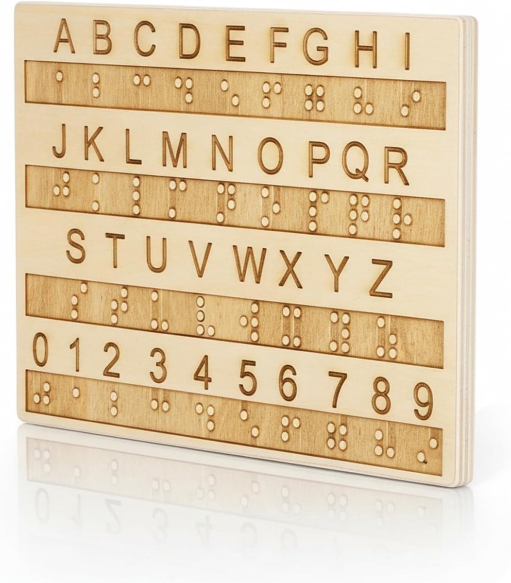 Braille Alfabet Bord, Braille Letters En Cijfers Braille Alfabet