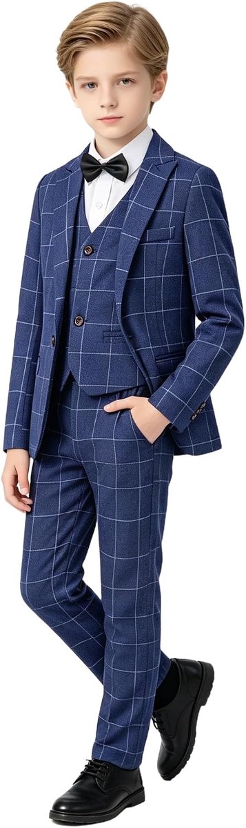 Kinderkostuum voor jongens, 5-delig, slim fit, bruiloft en
