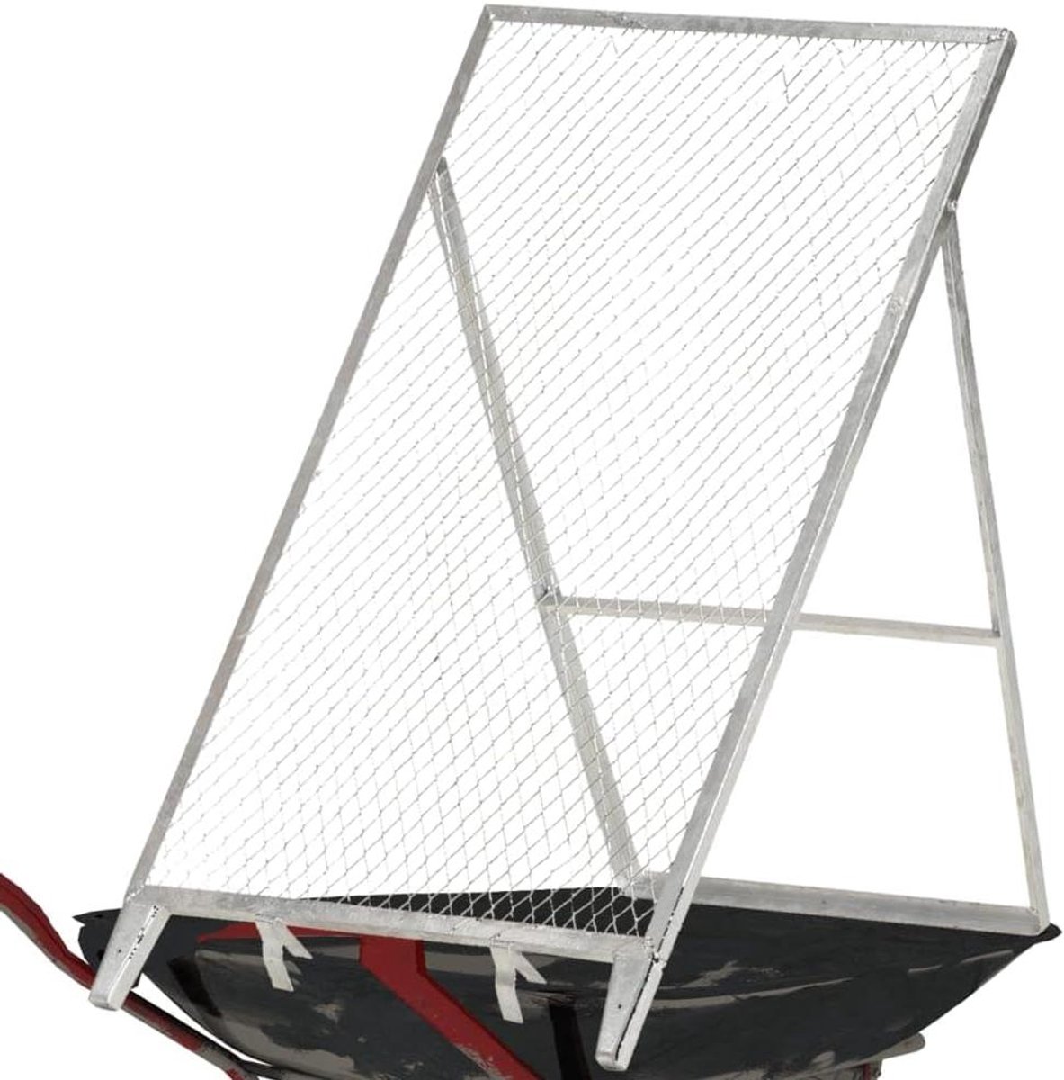 Tuinzeef - Compostzeef Bodemzeef - Compost Scheiden - Verstelbaar Hoekframe - 60 x 85 x 89 cm - Zilverkleurig