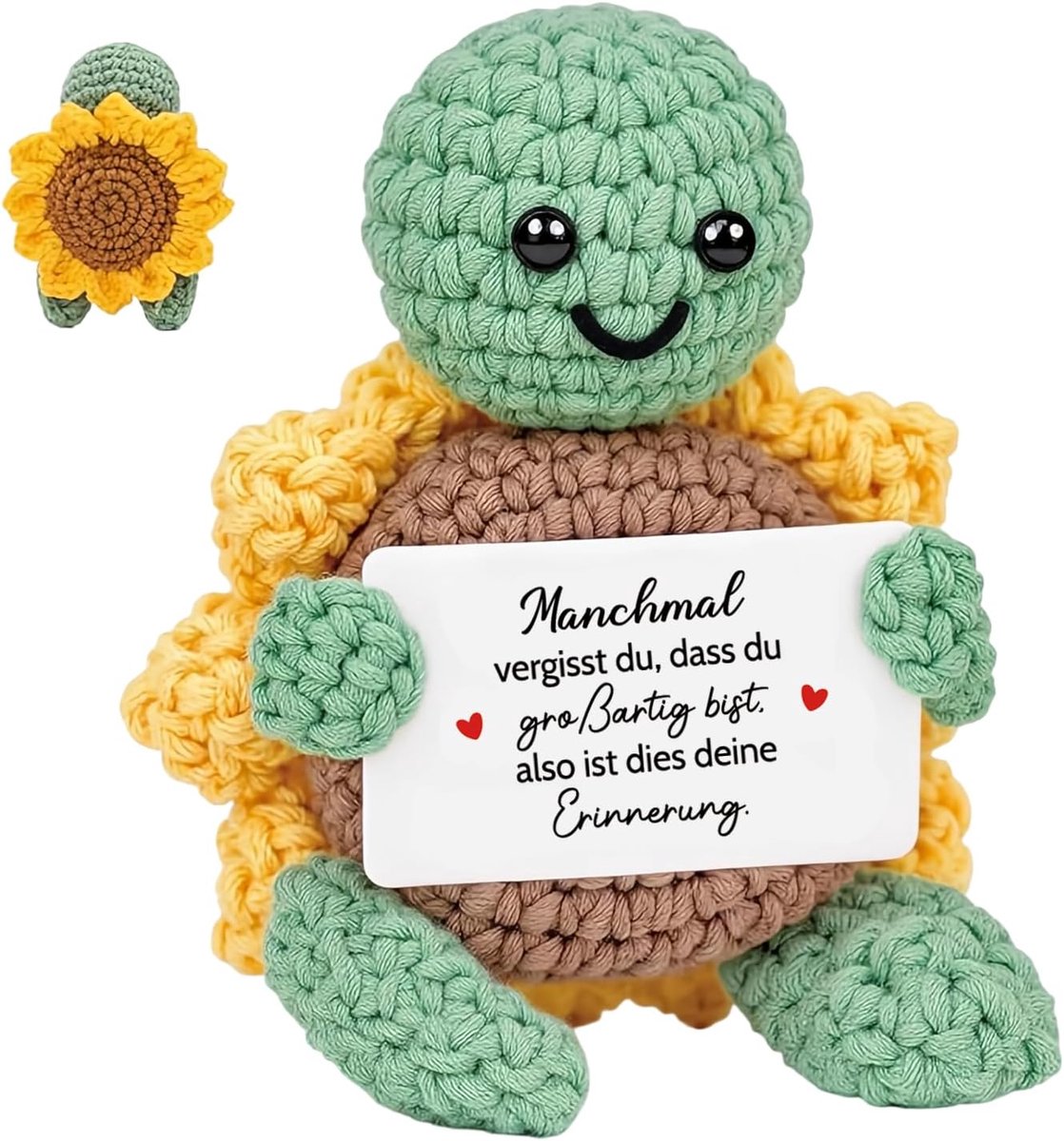 Mini-motiverende gebreide, grappige creatieve pluche cadeaus voor familie, heren, dames, kinderen, koppels, collega 25Feb-B03