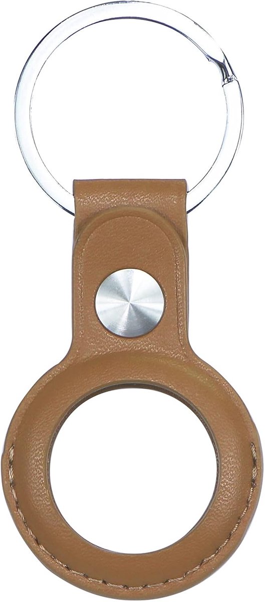 sleutelhanger voor Apple AirTag, anti-verloren draagbare beschermhoes cover microvezel lederen tracker houder met sleutelhanger accessoires voor Airtag Finder