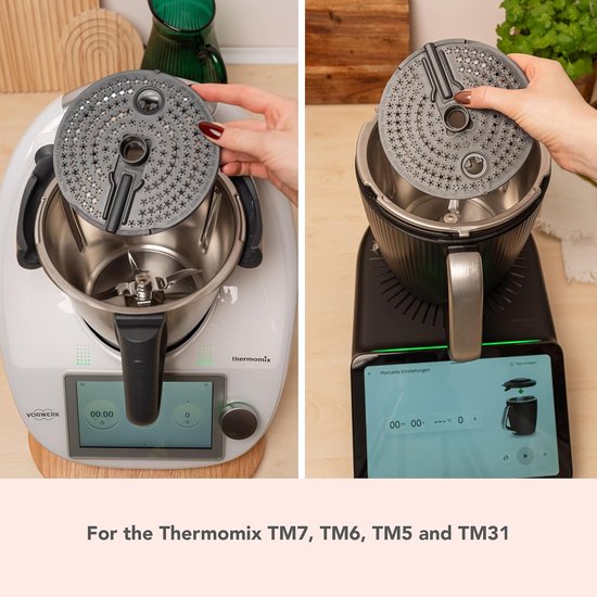 WunderPeeler V2 Schilopzetstuk voor Thermomix TM7 - Compatibel TM6, TM5, TM31, kunststof raspschijf voor groenten schillen — afbeelding 3
