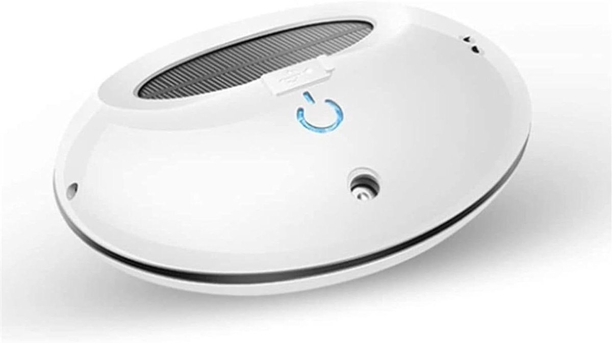 Auto Luchtreiniger Luchtbevochtiger - Auto Verfrisser Ionisator - Frisse Lucht Creëren - Zonne USB Dubbel Opladen - 15 cm - Wit