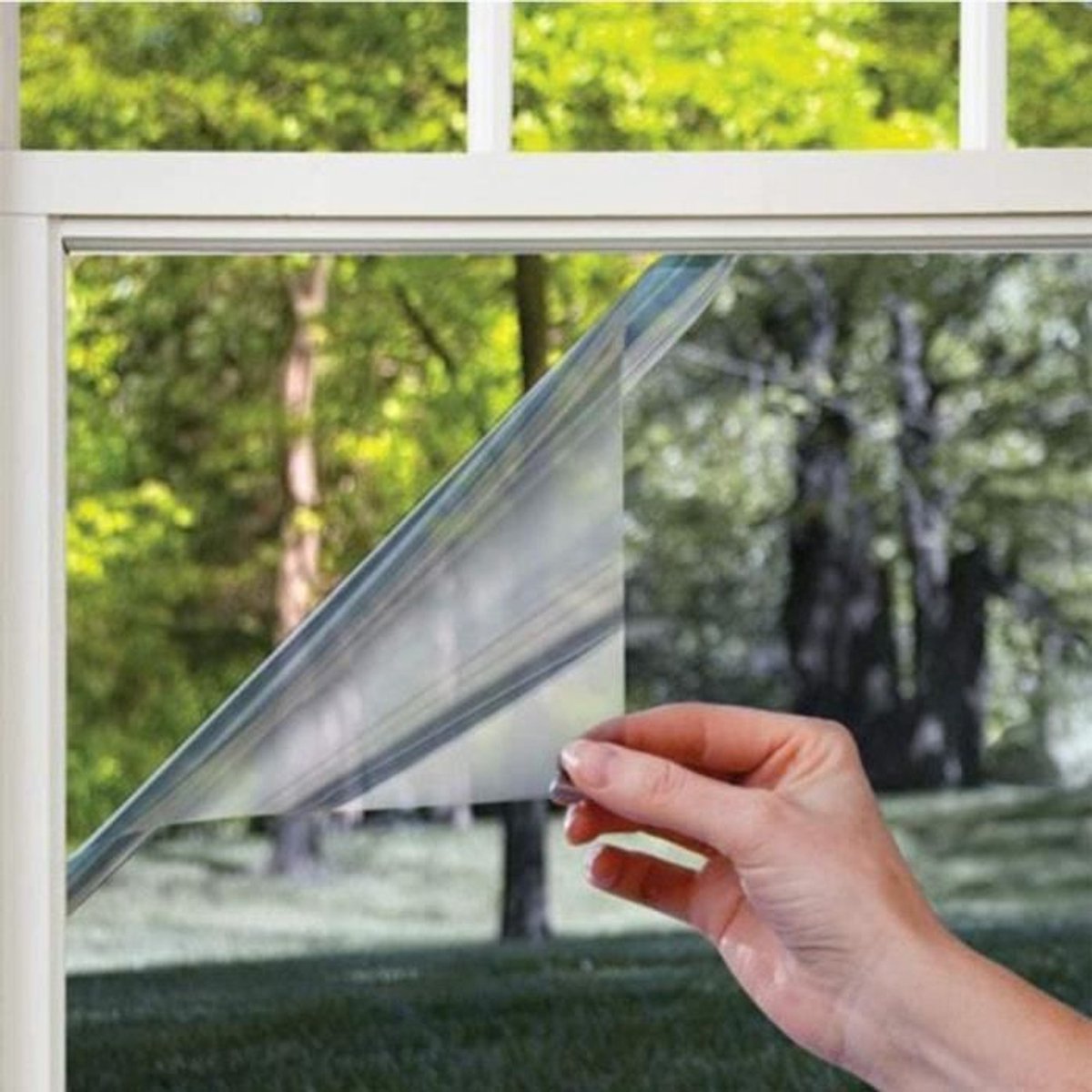 Warmte-isolerende folie - Eenrichtingsspiegel - 90x200 cm - Zilver - Binnengebruik - Antireflecterend
