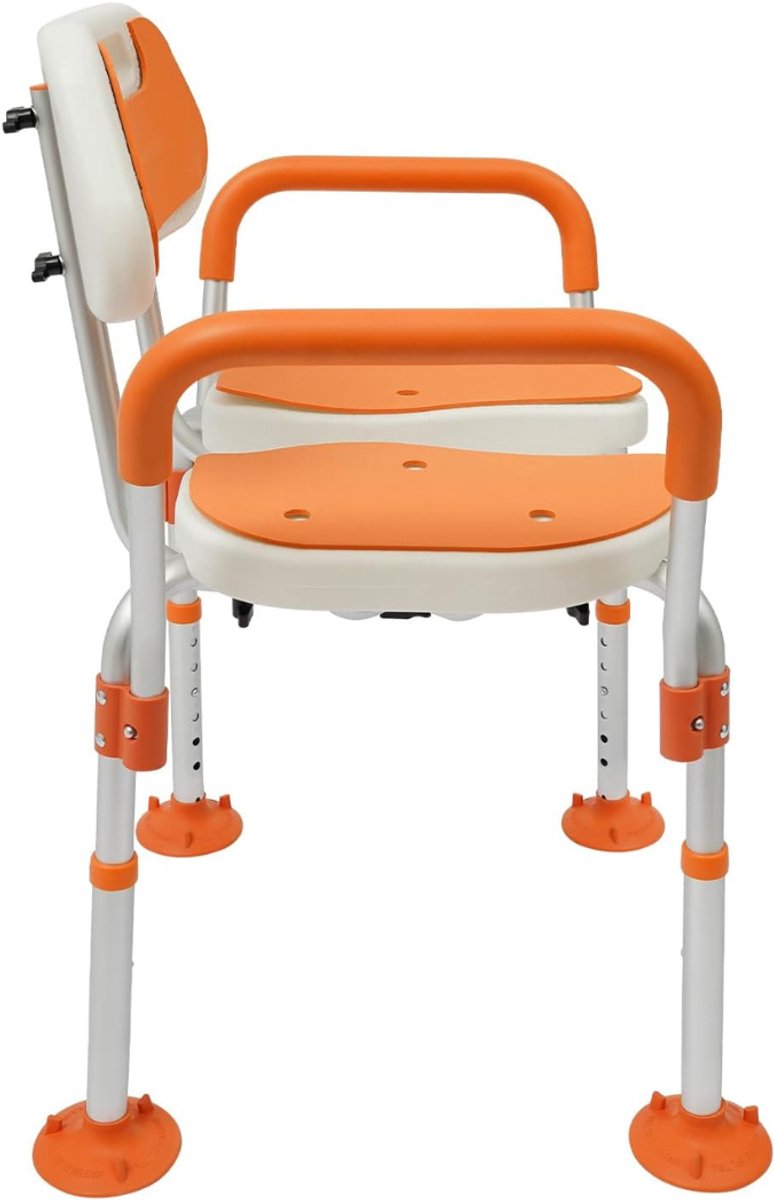 Zavio® Douchestoel met Armleuning - Douchekruk - Extra Stevig