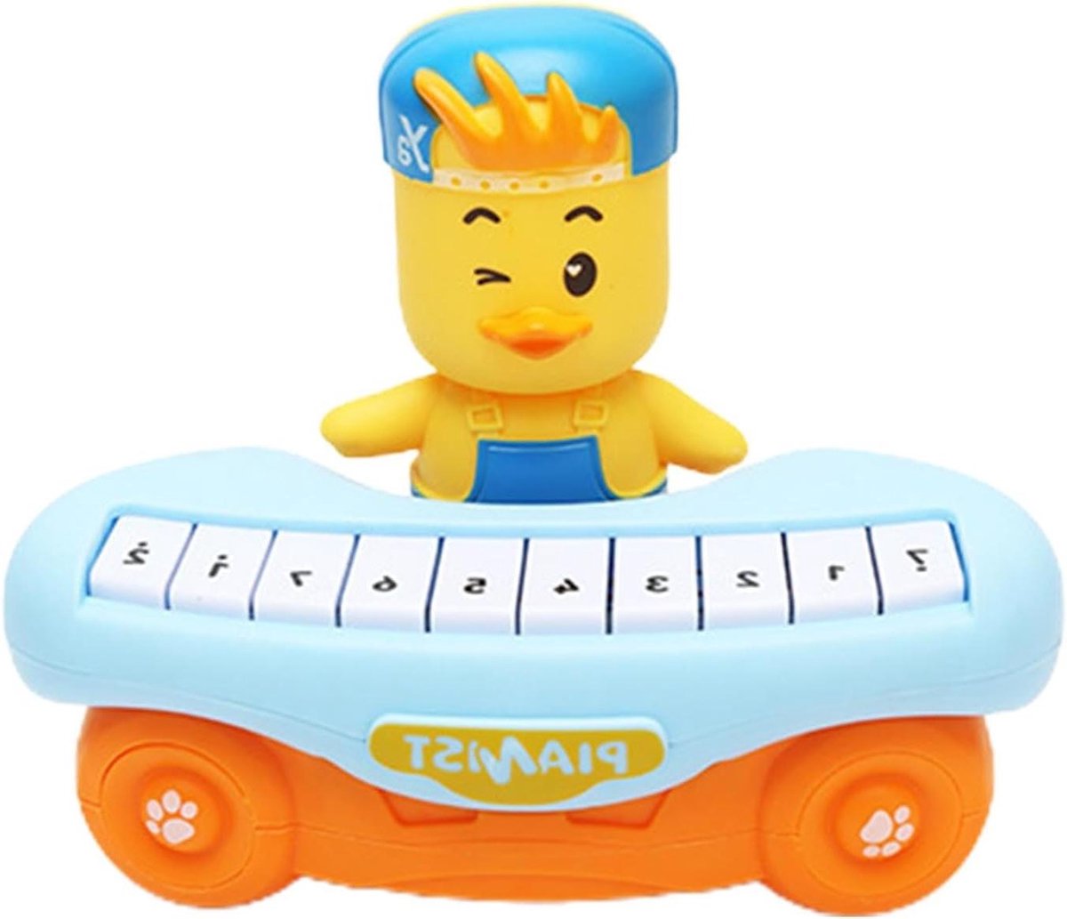 Kinder Piano Speelgoed - Muziek Keyboard - Muziek Ontdekken - Dier Geluiden - 19 x 13 x 16.5 cm - Geel
