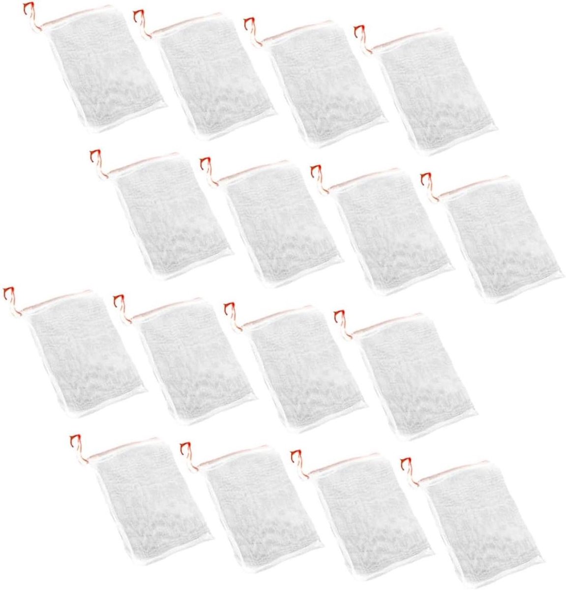 Fruit Beschermzakken - Netzakken Groenten - Fruit Beschermen - Ademend Nylon Materiaal - 30 stuks - Wit