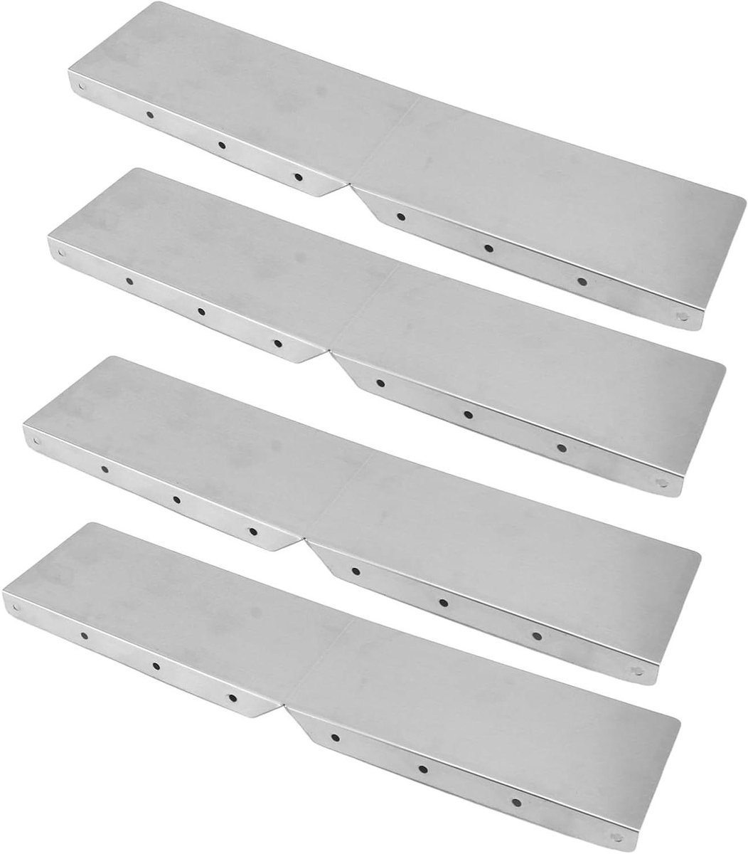 Dakgootbeschermers - Goot Spatschermen - Dakgoot Beschermen - Eenvoudige Installatie - 41 x 11.99 x 3 cm - Aluminium