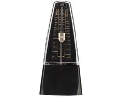 Klassieke mechanische metronoom - Metronoom voor drumstellen - Elektronische metronoom - Mechanische metronoom met instelbare snelheid voor muziekinstrumenten - ABS + kunststof stalen mechanisme - Universeel voor muziekinstrumenten - Zwart