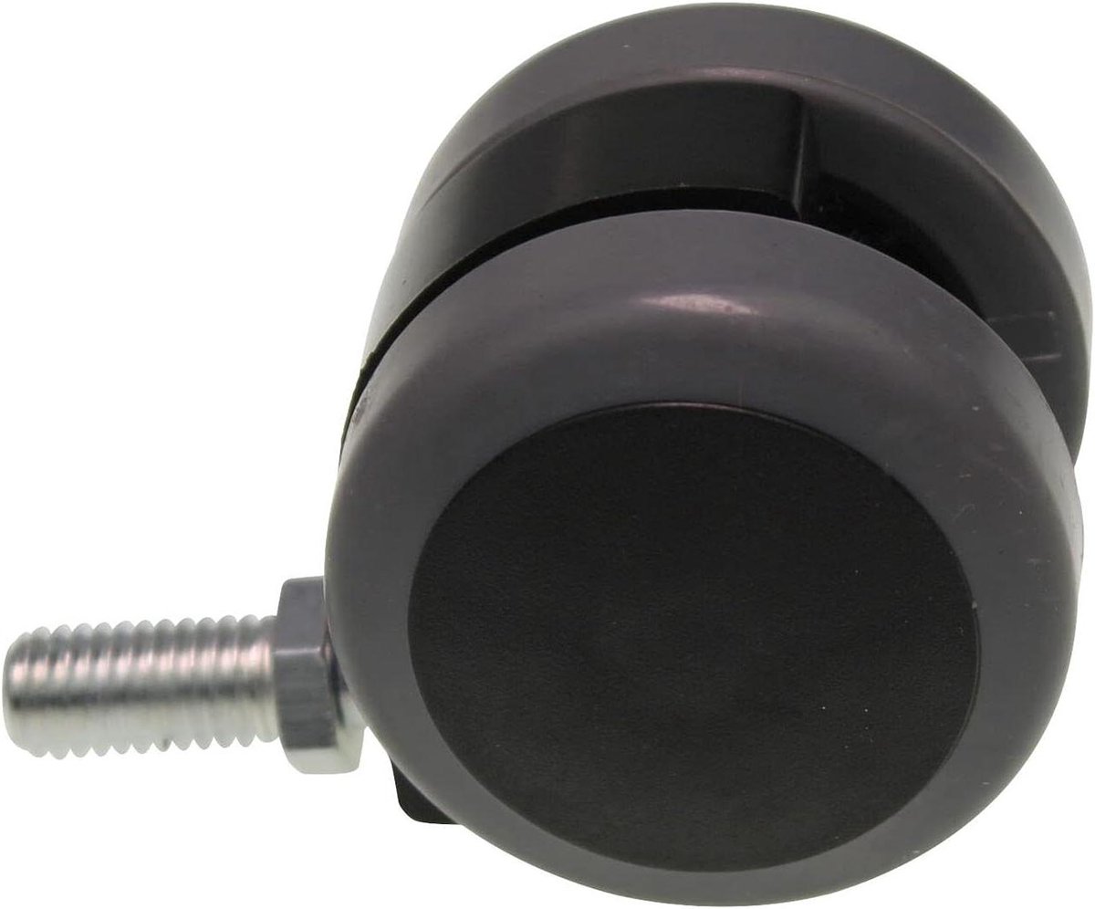 Zwenkwiel Veegmachine - Reservewiel Rol - Veegmachine Onderhoud - Robuuste PVC Constructie - 50 mm Diameter - Zwart