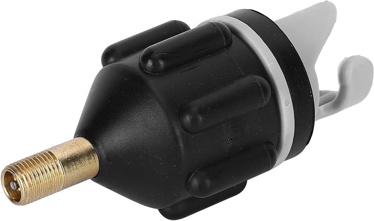 Opblaasbare Bootventieladapter - Pompconnector Kajak Kano - Waterscooters Oppompen - Universele Compatibiliteit - 8 x 4 x 4 cm - Zwart