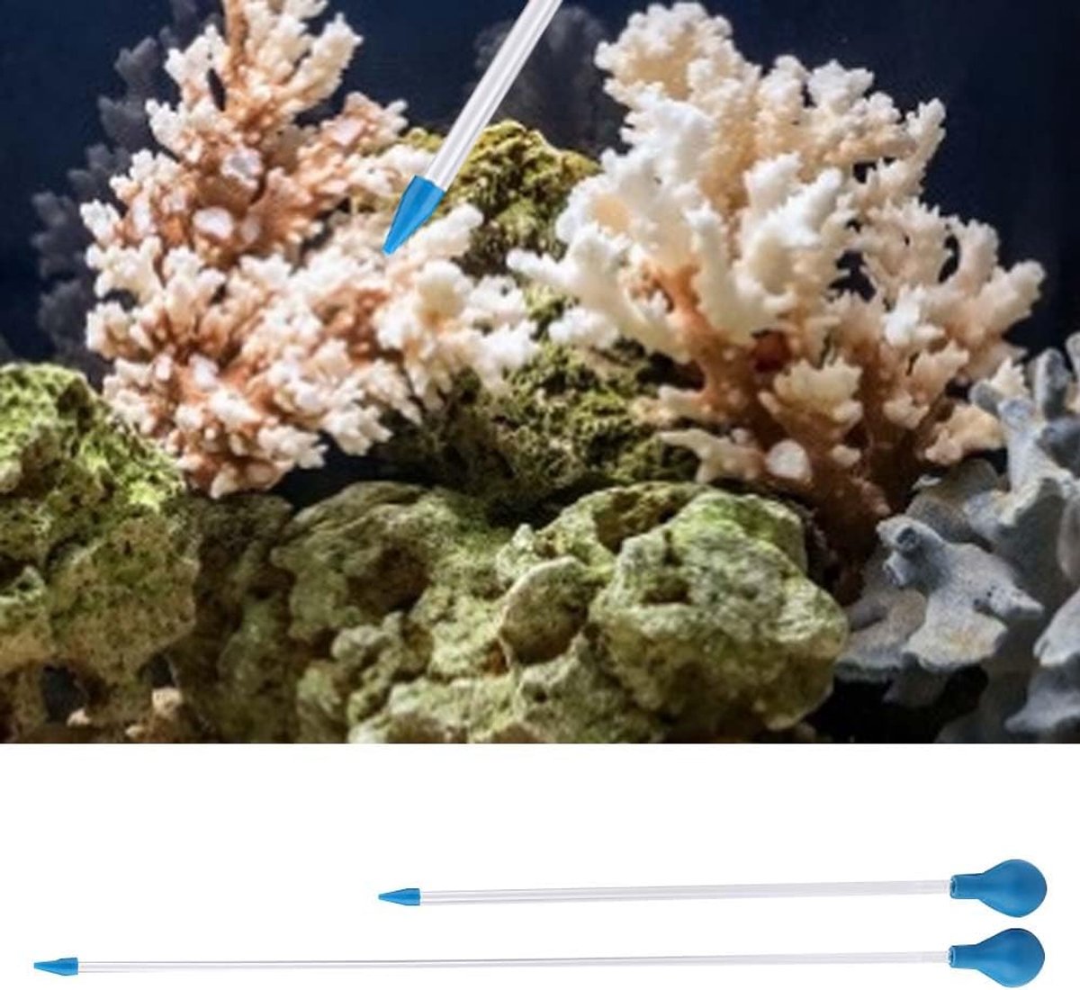 SnelShoppen - Long Syringe Coral 66x9x3 cm 2pcs Acryl Coral Feeder voor Vloeibare Meststof in Aquarium - Premium Kwaliteit, Ideaal voor Koraal Voeding