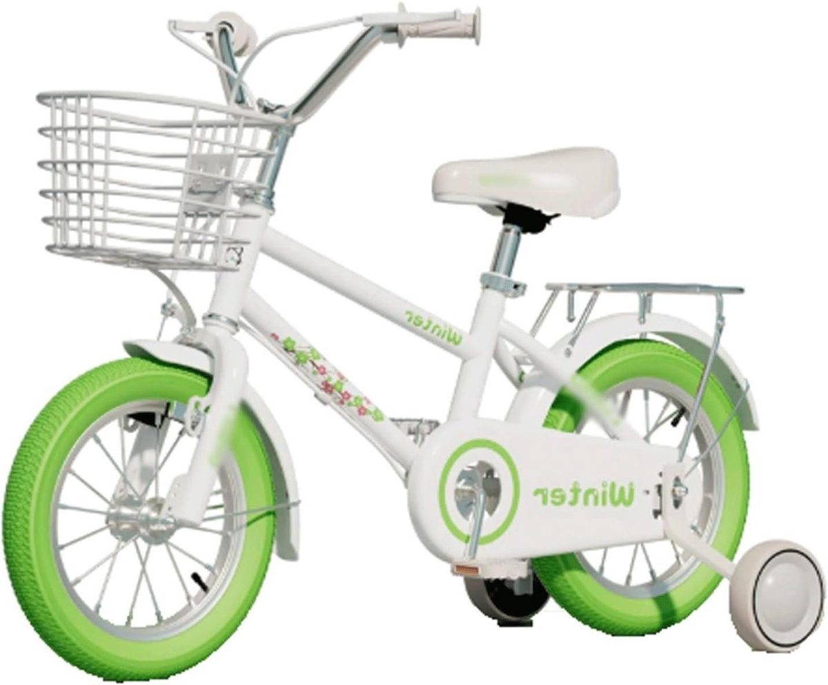 Kinderfiets sfiets sfiets Leren Fietsen Met Zijwieltjes 12-18 inch Groen