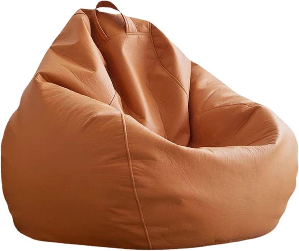 Zitzak - Zitzakkussen Beanbag - Ontspannen Zitten - Halfliggend Ontwerp - 90x100cm - Bruin