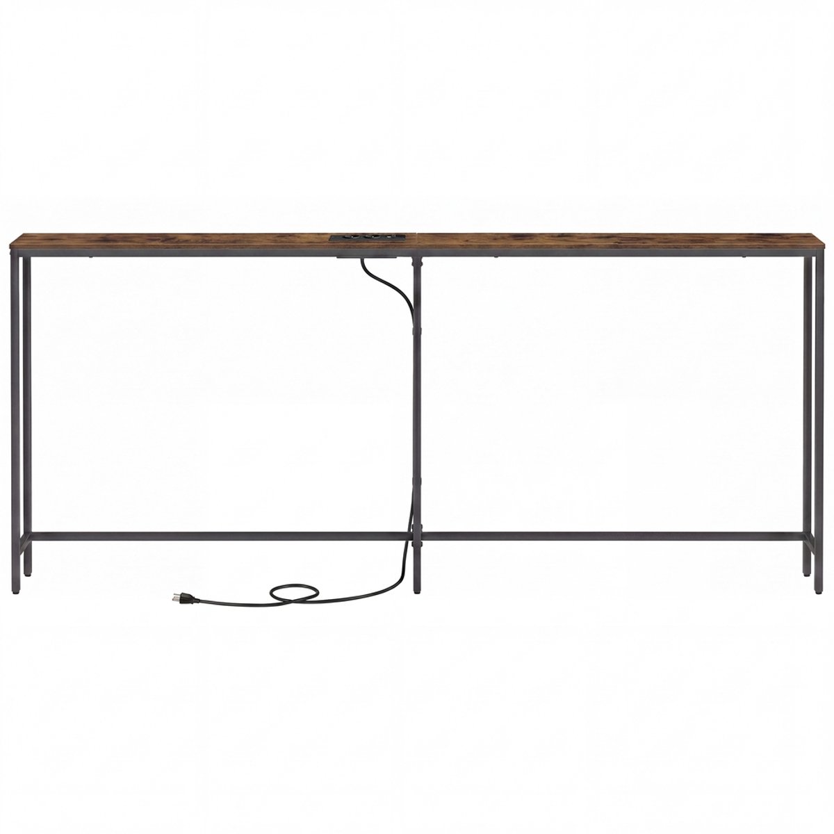 Salontafel - Consoletafel - Haltafel - 15 x 200 x 80 cm - Bruin