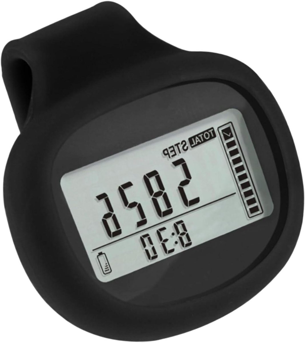 Clip Stappenteller - Activiteit Tracker - Dagelijkse Beweging - Intelligente Stapcorrectie - 48x46x20mm - Zwart
