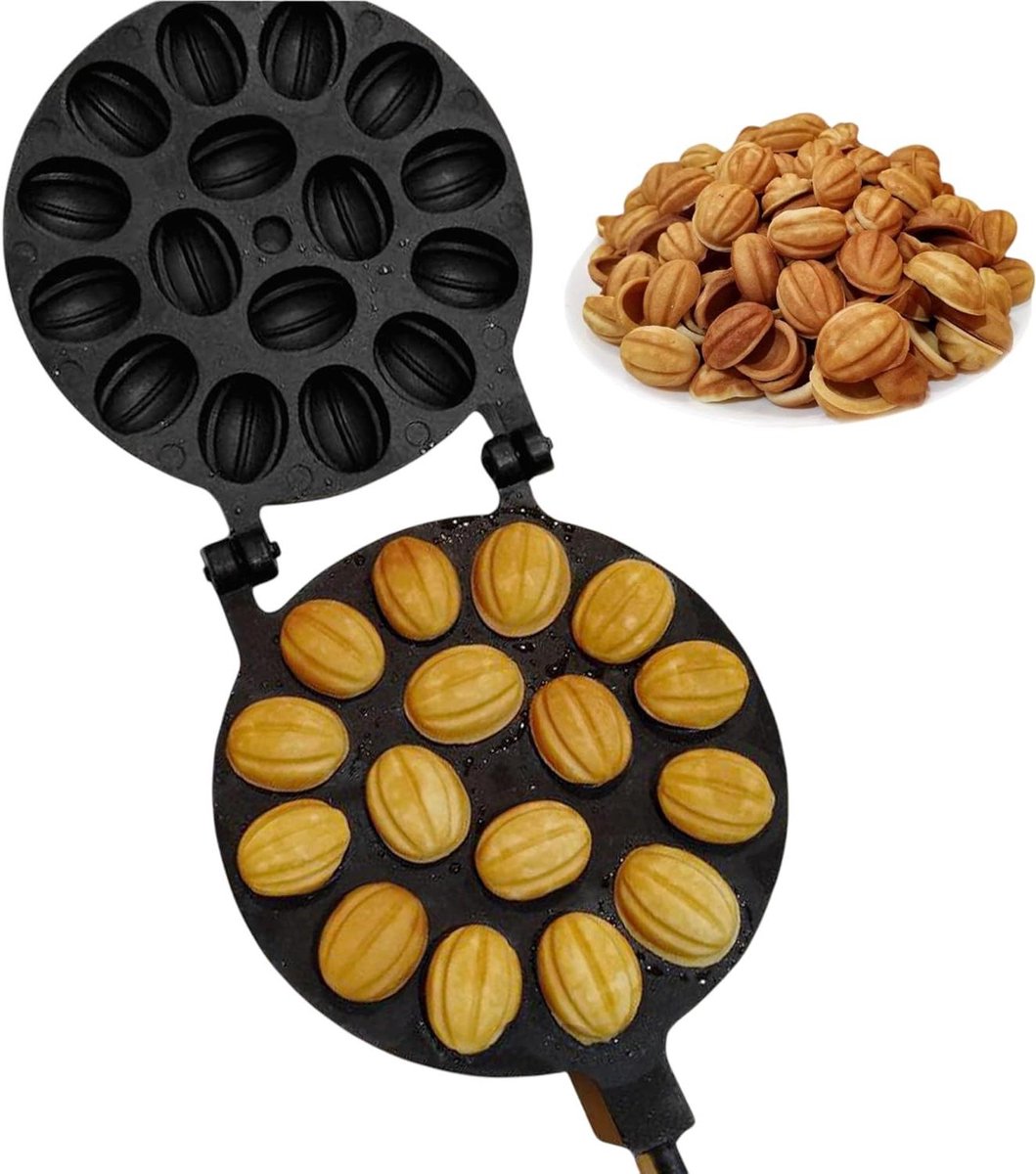 Koekjesvorm - Bakvorm Noten - Koekjes Bakken - 16 Helften - 356 x 152 cm - Bloem