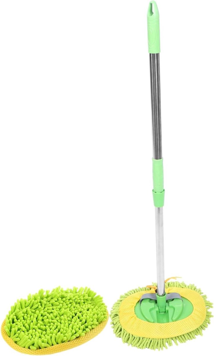 Auto Wasborstel - Schoonmaak Mop - Voertuigen Reinigen - Uitschuifbare Handgreep - 63 cm - Diverse Kleuren