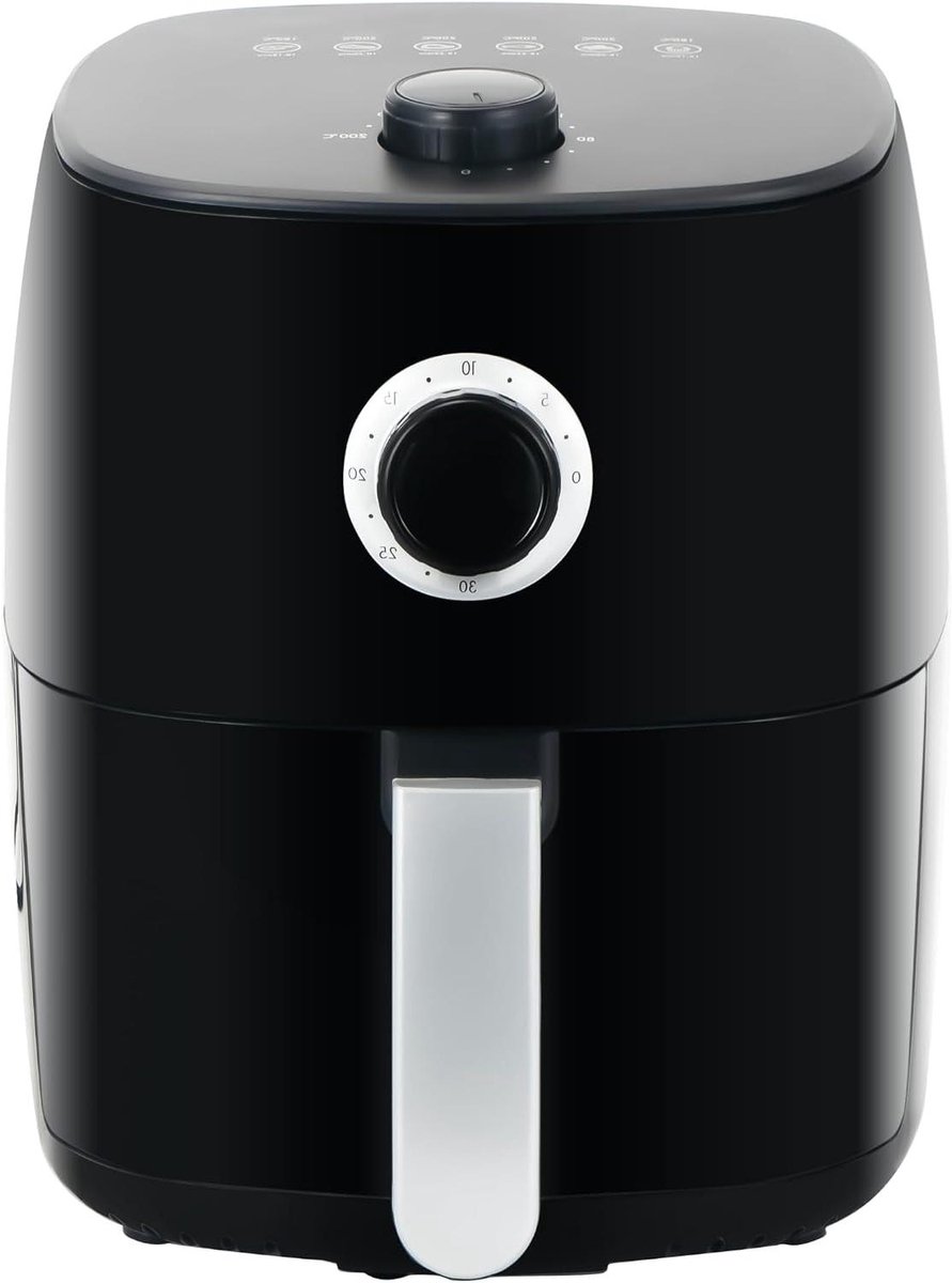Heteluchtfriteuse - Airfryer multicooker - Gezond koken - 5-in-1 functies - 28 liter - Zwart