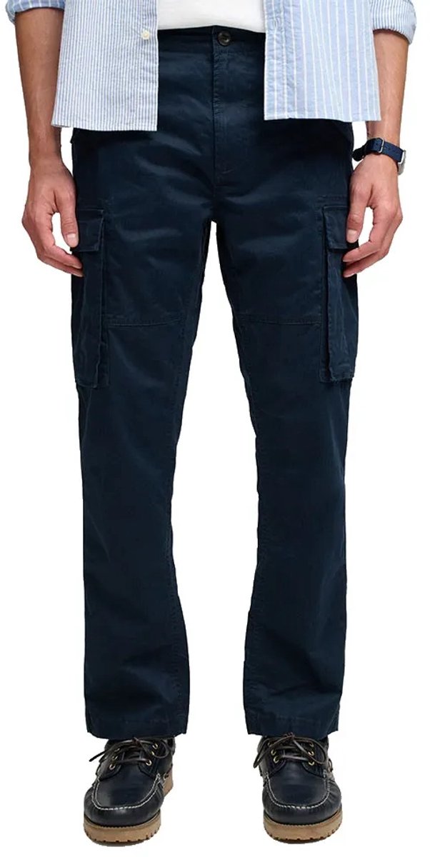 Superdry Slim Taper Cargobroek 36 32 Man Marineblauw