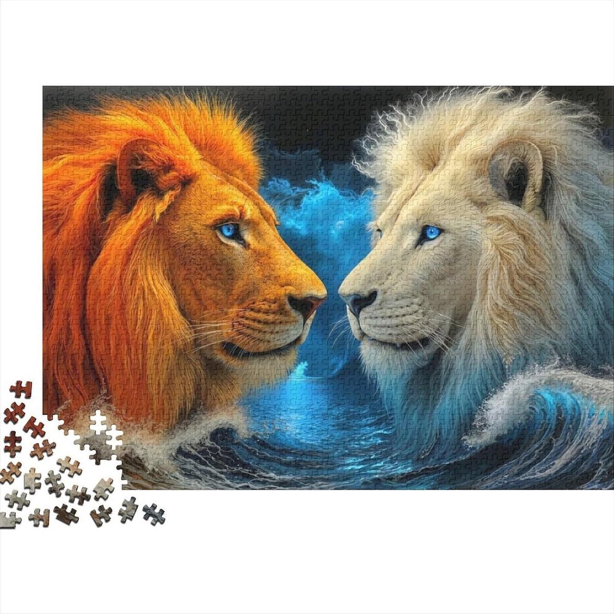 Puzzel 1000 stukjes - Volwassen puzzel spel - Ontspanning thuis - Gerecycled materiaal - 52 x 38 cm - Stijl-8