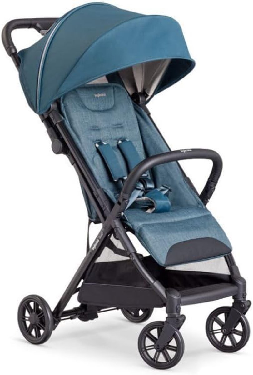 SnelShoppen - Lichtgewicht Kinderwagens Compact Quid² Manta Blauw - Inklapbare Buggy Geschikt tot 22kg - Ideaal voor Vakantie, Stadsgebruik en Reizen