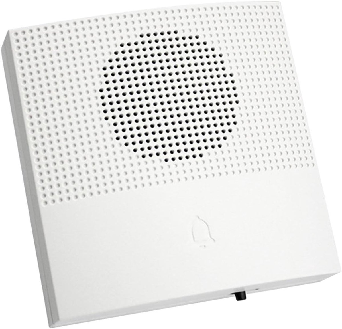 Bedrade Deurbel - Toegangscontrole Bel - Meldingen Ontvangen - 38 Selecteerbare Tonen - 10.7 x 9.7 x 4.3 cm - Wit