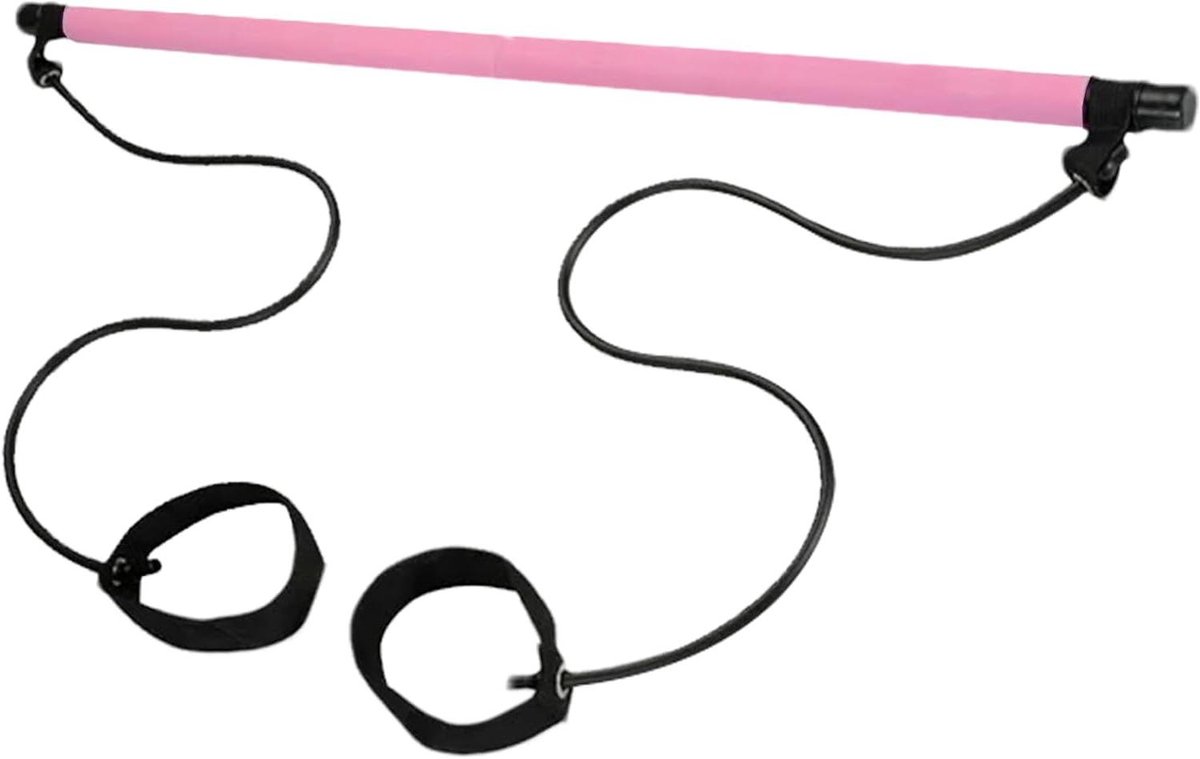 Pilates Bar Set - Fitness Bar Elastiek - Thuistraining Lichaam Vormen - Lichtgewicht Draagbaar Ontwerp
