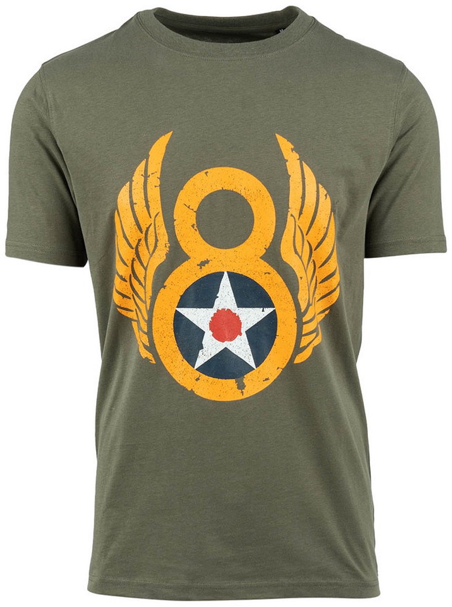 T-shirt Eight Air Force Groen L