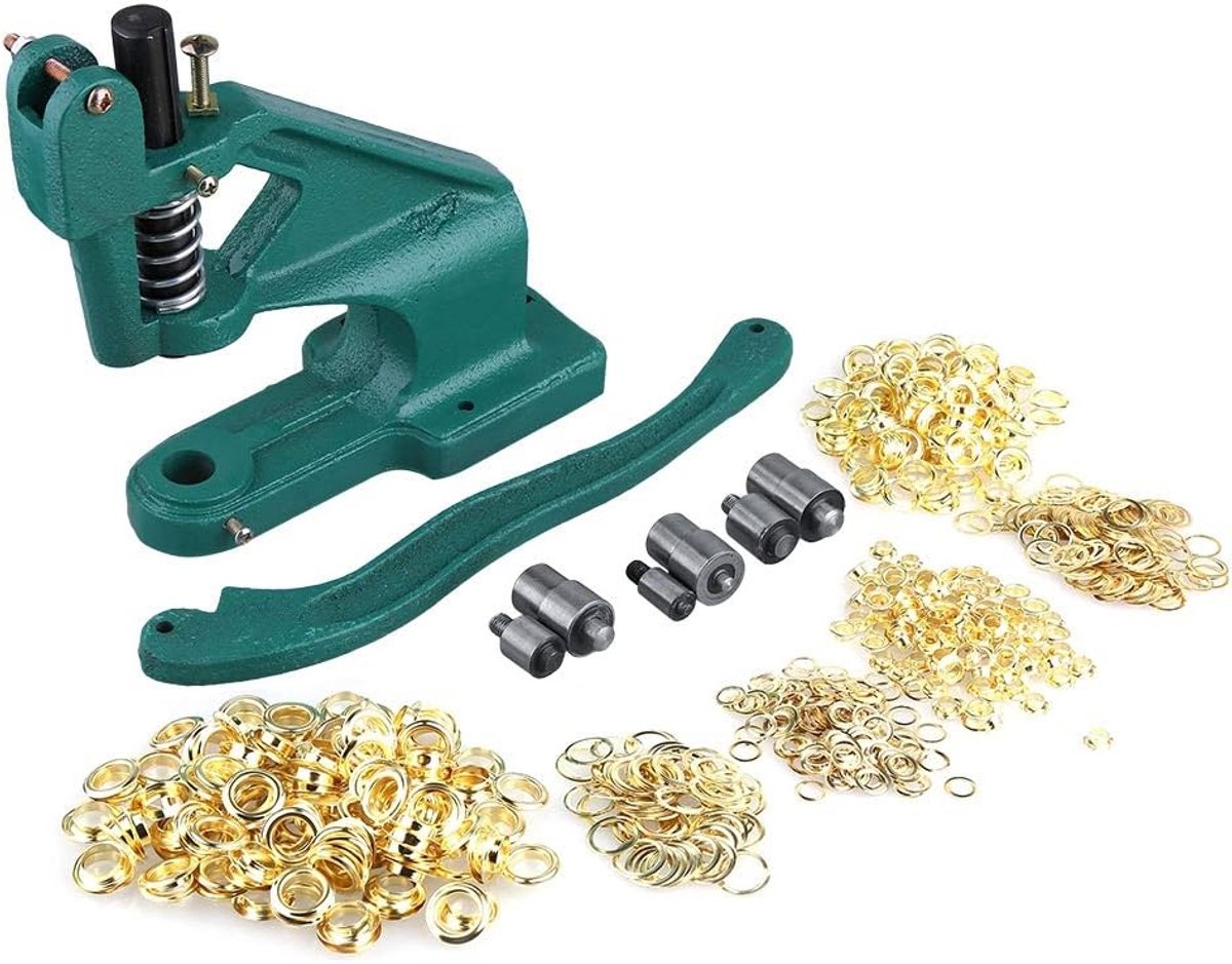 set met klinknagelpers, zakken set, klinkmachine, drukknoptang met 3