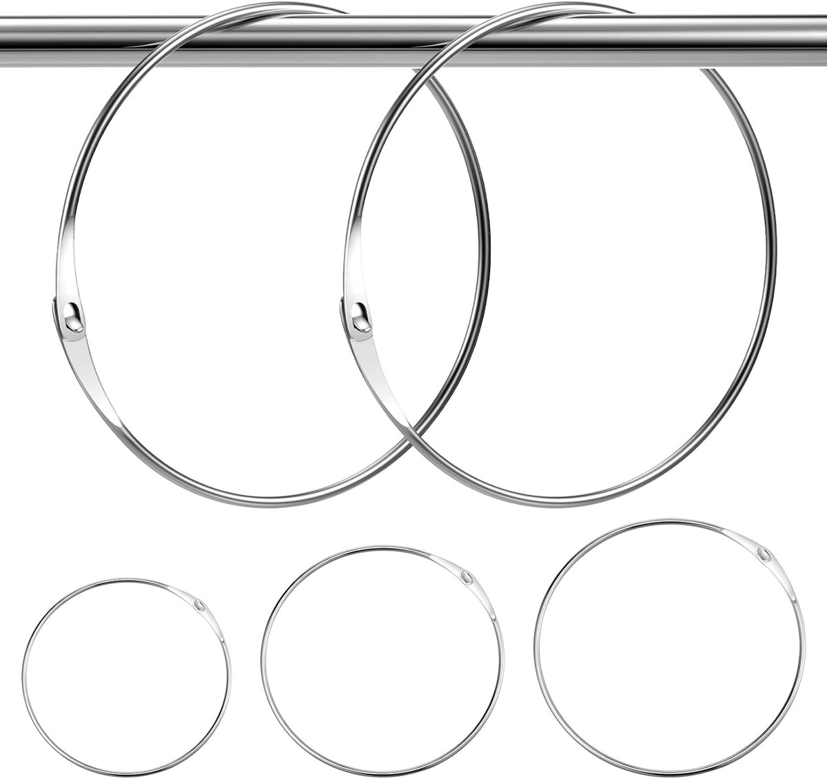 Ringen, veelzijdige snelsluitring, metalen bindring, grote metalen