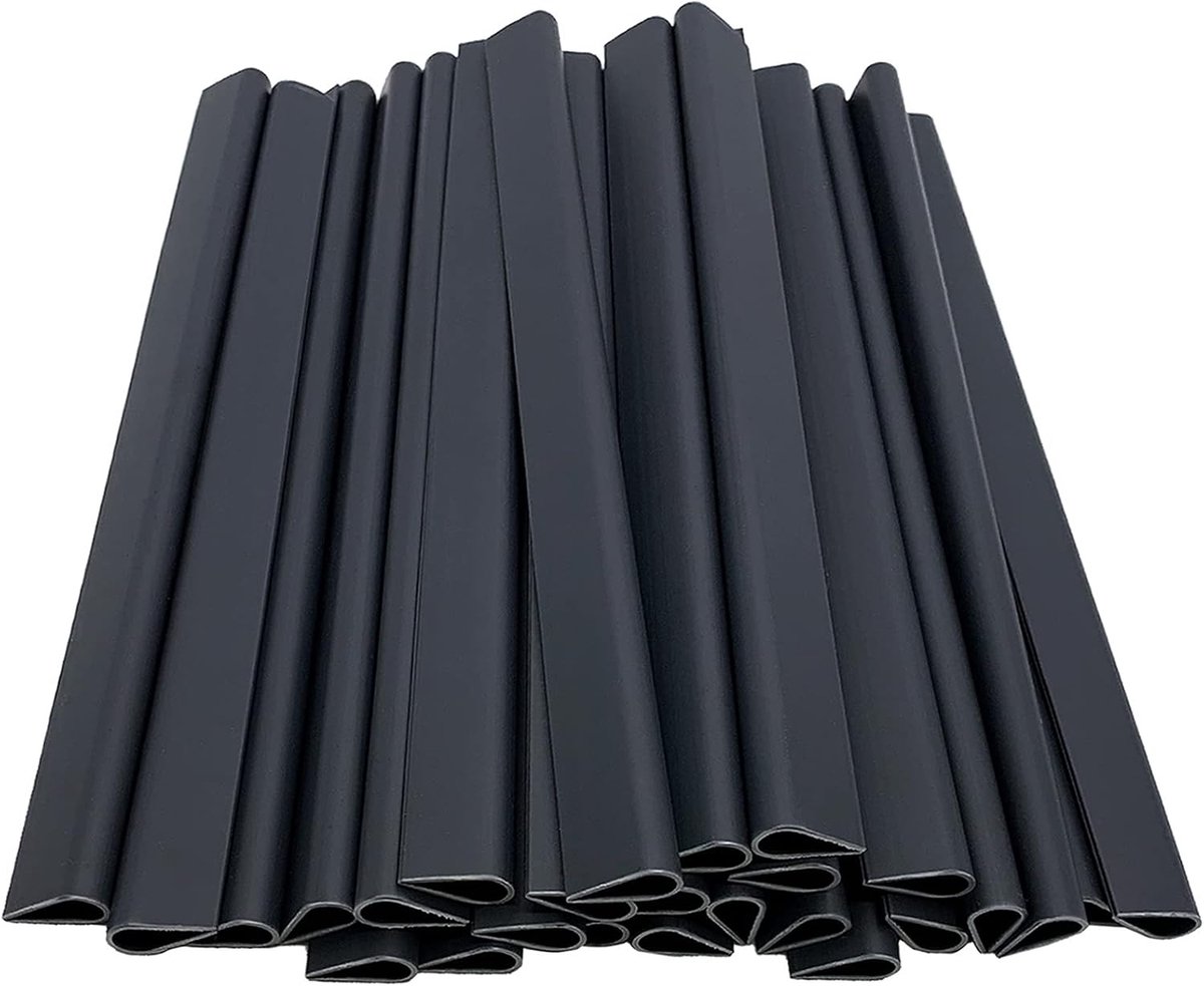 inkijkbescherming, 50 stuks, pvc, zichtwerende stroken voor dubbele staafmatten, klemrails voor zichtwerende strips, omheining voor tuin, antraciet