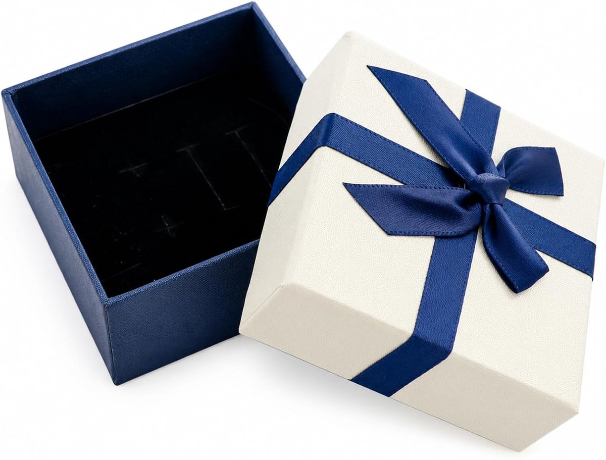 Sieraden Geschenkdozen Met Deksels, 7.5x7.5x3.5cm Boog Sieraden