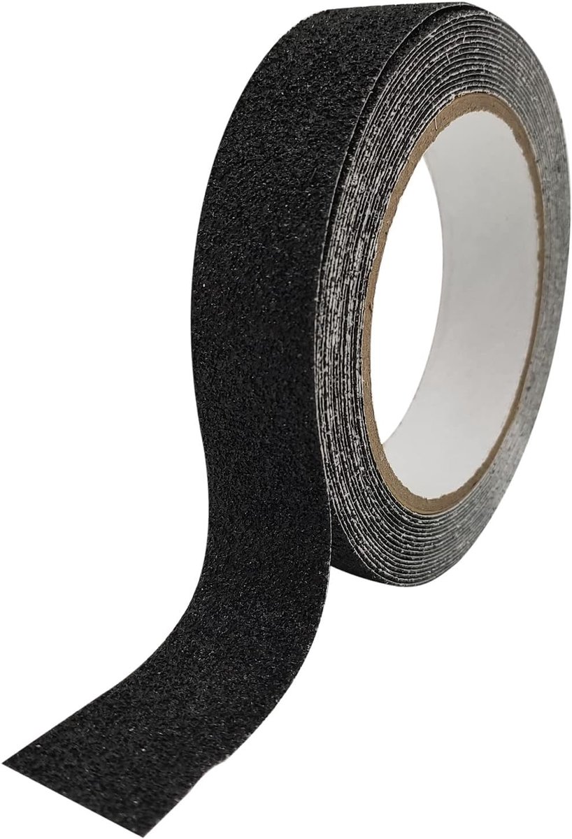 plakband voor trap, buiten, antislip tape met antisliplaag, zwart