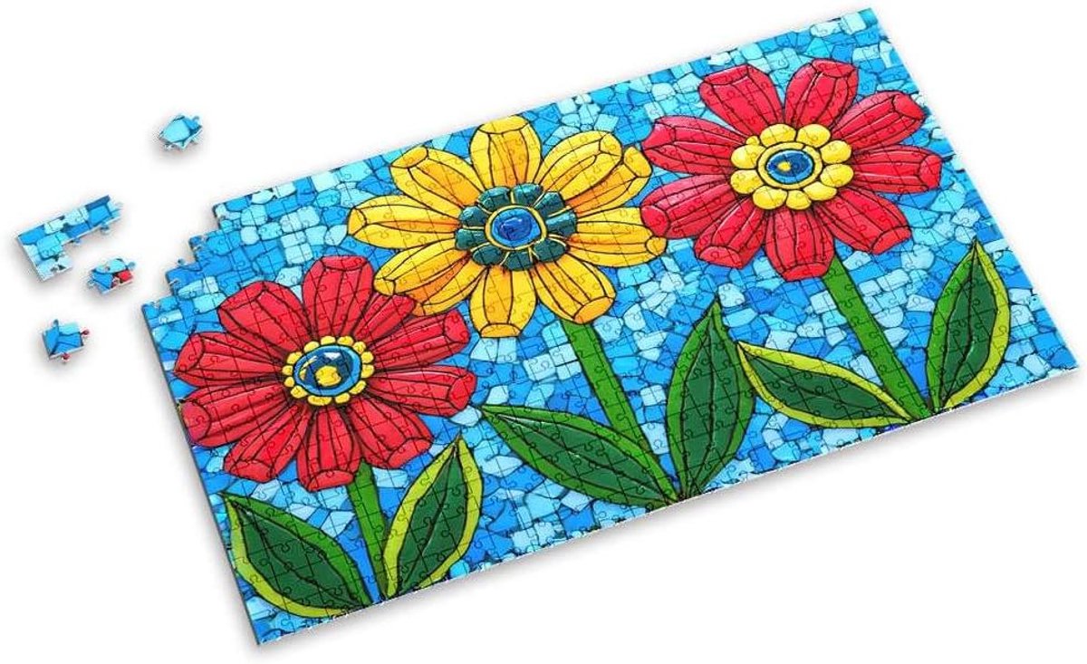 Kind Puzzel - Legpuzzel Bloem - Ontspannen Tijdverdrijf - Levendige Kleuren - 1000 Stukjes - Multicolor