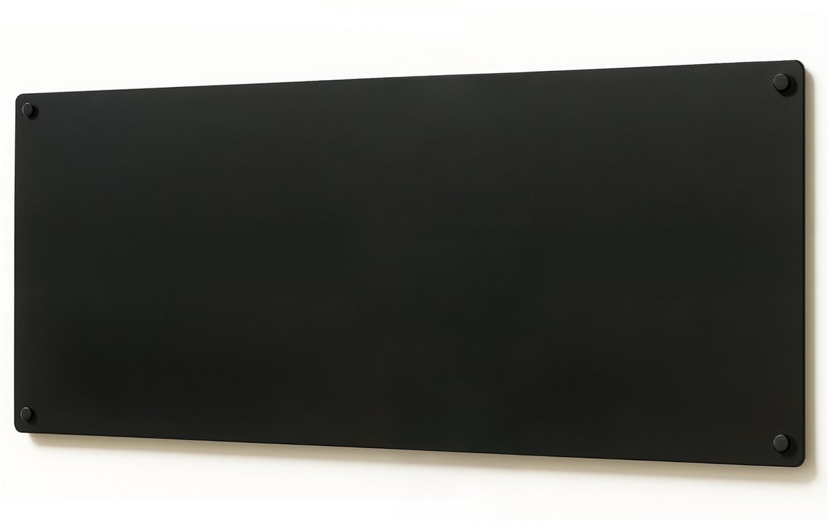Wallfluent - Zwart staal magnetisch bord voor reismagneten - 30x70 cm - Magneetbord voor souvenir magneten - Magneetbord voor vakantiemagneten