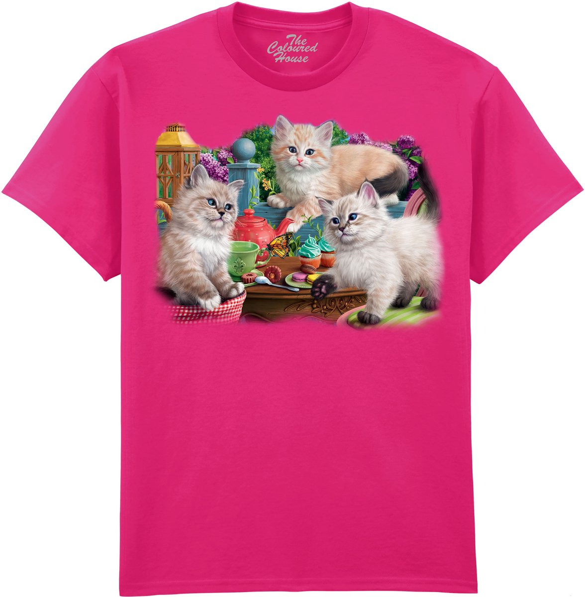 Katten Kitten Tea Party The Coloured House T-shirt M