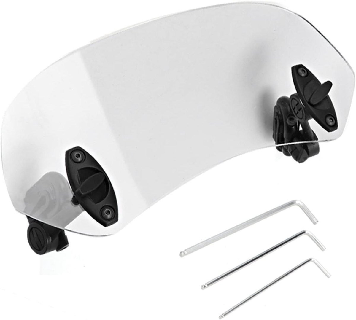 Motorfiets Voorruit - Windscherm Spoiler - Rijcomfort Verbeteren - Verstelbare Clip-on - 280 mm Lengte - Transparant