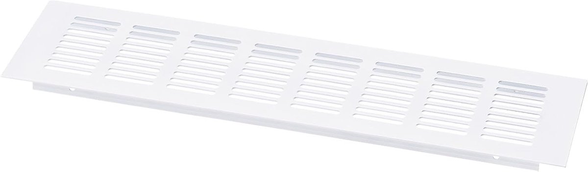 Luchtrooster Afdekking - Ventilatierooster Cover - Ventilatie Verbeteren - Antislip Groef Design - 350 x 100 mm - Wit