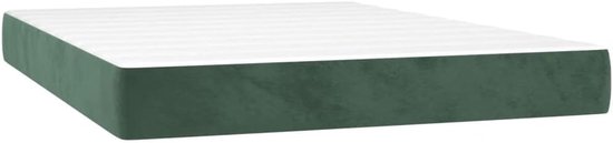 Pocketveringmatras - Middelharde matras - Goede nachtrust - Drukpunt herkenning - 140 x 190 cm - Donkergroen — afbeelding 4