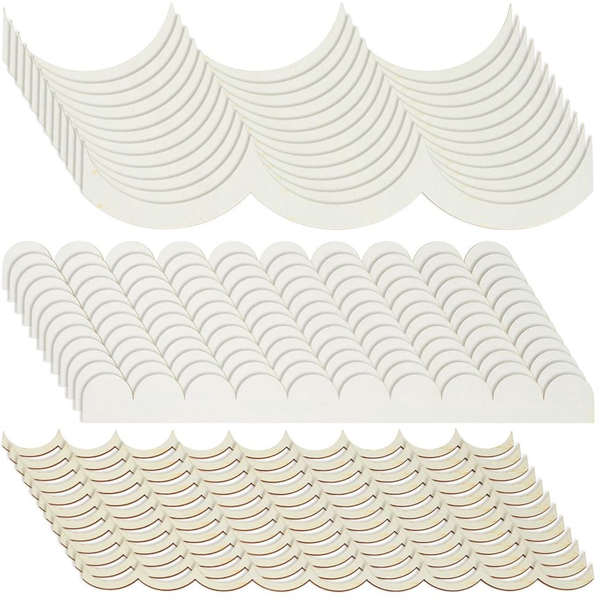 Omgoods - 36 Stuks Onafgewerkte Houten Decoratieve Lijsten - Geschulpte Bekleding voor Huisdecoratie