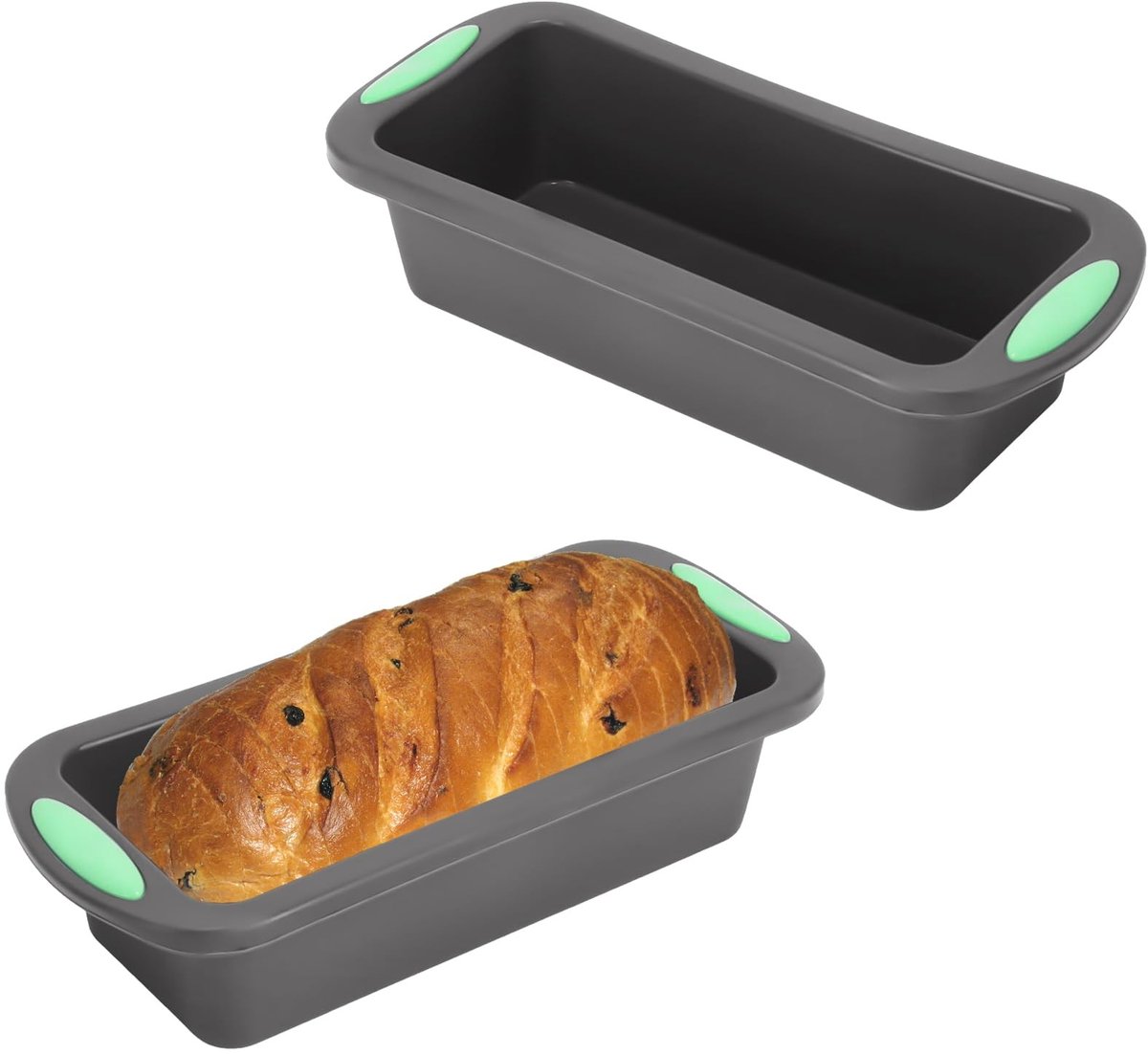 Omgoods - Set van 2 Siliconen Broodvormen - Hittebestendig voor Taarten en Brood