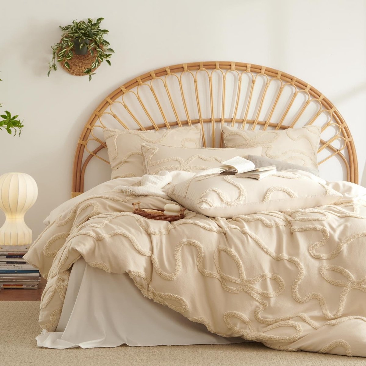 Omgoods - Boho Tufted Dekbedovertrekset met Kussensloop
