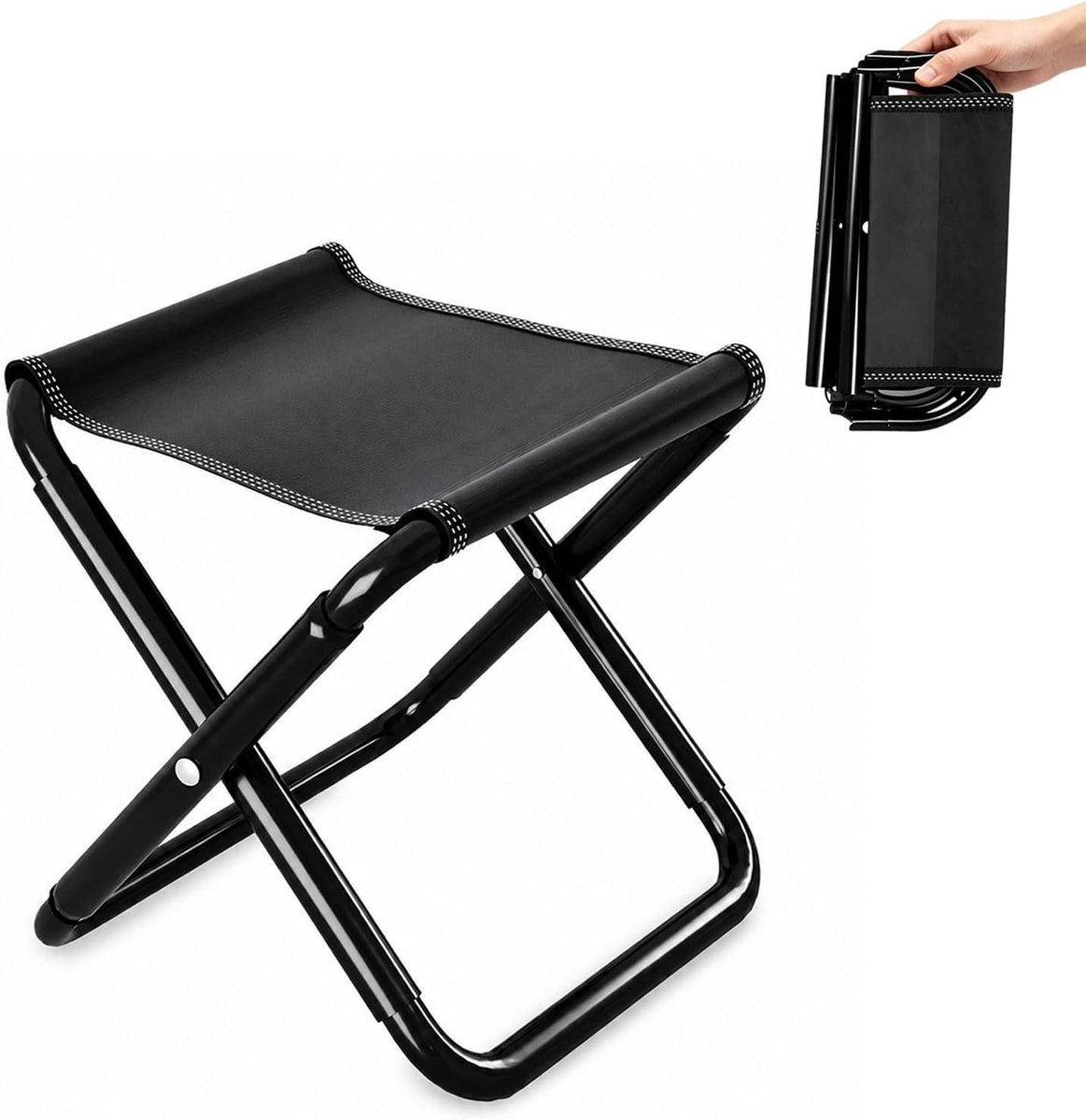 klapkruk, opvouwbaar, met opbergtas, 200 kg, 30 cm, voor vissen, reizen, wandelen, grillen